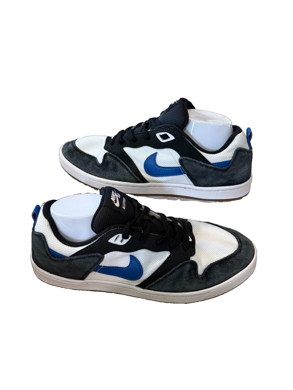 Nike Men’s Size 11.5 Alleyoop SB White Team Royal Free Shipping